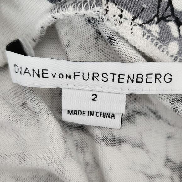 Diane von Furstenberg Off Shoulder Ruched Dress - Picture 3 of 4